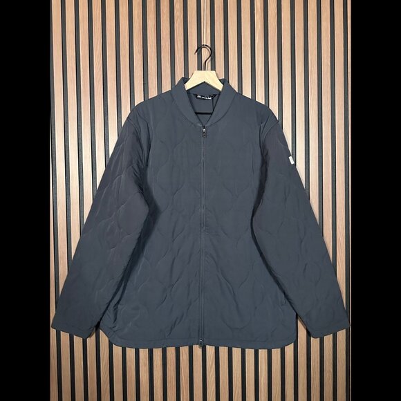 New Travis Mathew Jacket XXL Men Ebony GrayQ uilted City Come What May 2XL